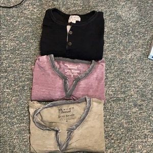 3 lucky brand long sleeve shirts